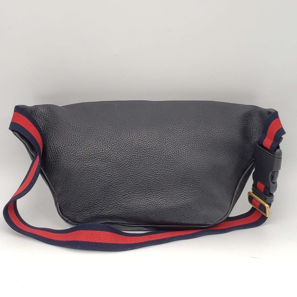 100% Authentic Gucci Black Leather Belt Bag - Picture 3 of 16